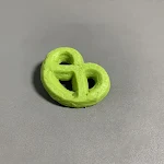 Matcha reticulated brooch
