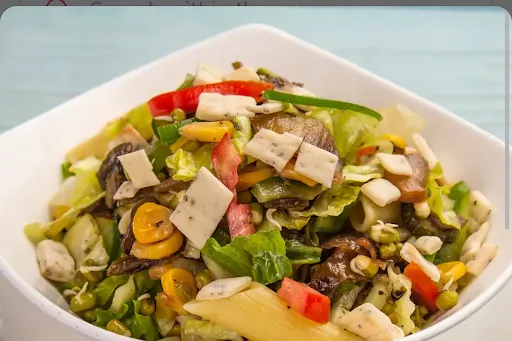 Rainbow Paneer Salad With Honey Musturd Dressing