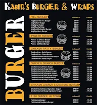 Kabir's Burger & Wraps menu 2