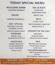 Utsav - Celebration of Thali menu 1