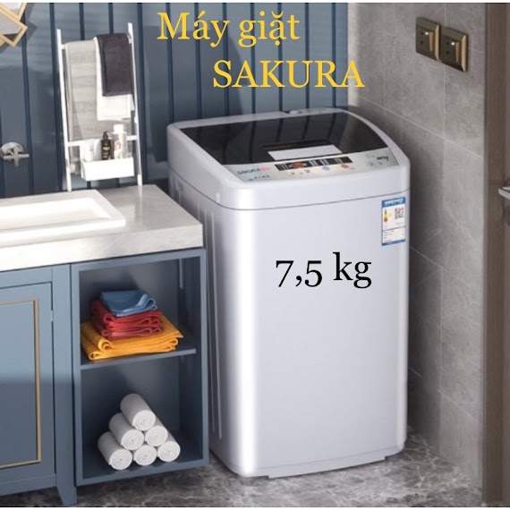 Máy Giặt Mini Sakura Tự Động 100%, Giặt, Vắt, Sấy - Bảo Hành 12 Tháng