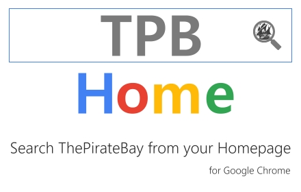 TPBHome -Search PirateBay from your Homepage Preview image 0