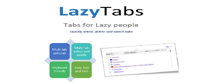 LazyTabs : Tab Manager for lazy people marquee promo image