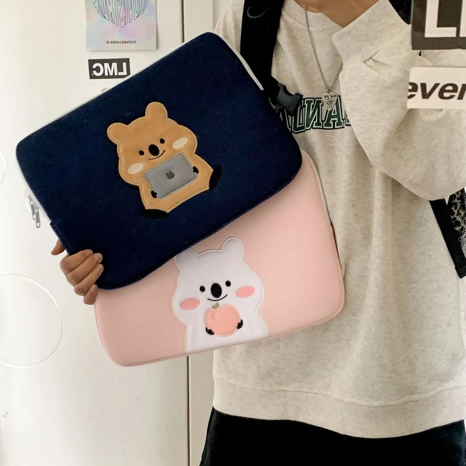 Preslatka torba za laptop sa motivom veverice, zaštitna obloga, vodootporna i otporna na udarce, za vaš notebook.