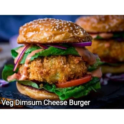 Veg Dimsum Cheese Burger