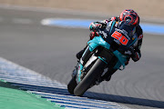 Fabio Quartararo of France and Petronas Yamaha SRT claimed pole position for the Andalucia MotoGP in Jerez, Spain.