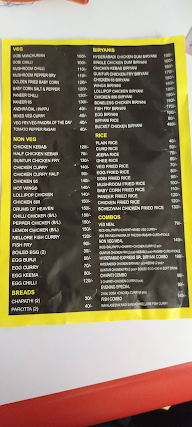 Nellore Kitchen menu 2