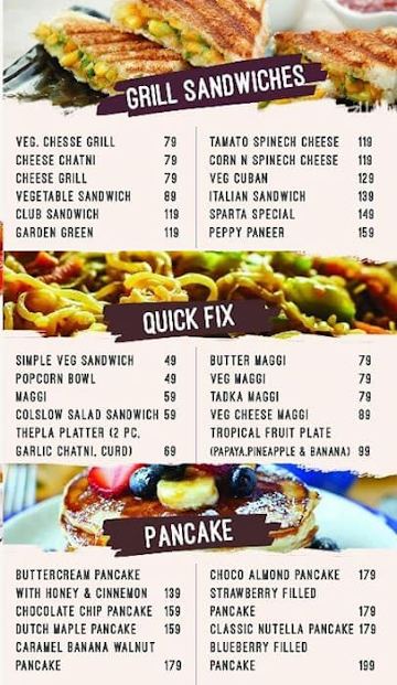 Sparta Cafe menu 