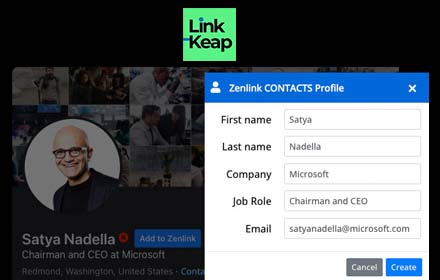 LinkKeap: integrate LinkedIn with Keap.com small promo image