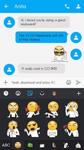 Keyboard Sticker Funny emoji - náhled