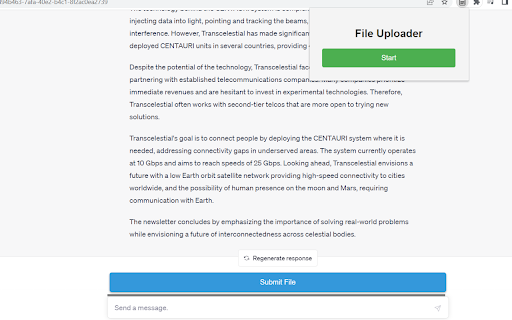 ChatGPT File Uploader