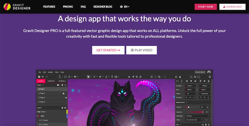 Gravit Designer - Application de conception graphique basée sur HTML