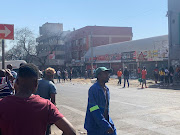 Police used stun grenades and rubber bullets to disperse the crowd. Several roads in the area were blocked.