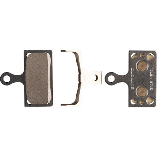 Shimano G04S-MX Disc Brake Pads and Springs - Metal Compound, Stainless Back Plate, One Pair