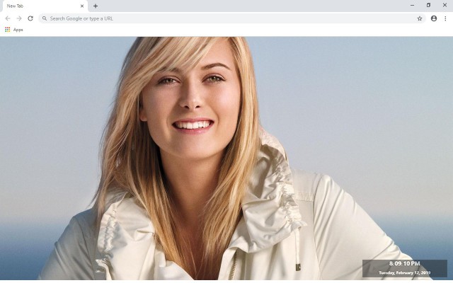 Maria Sharapova New Tab Theme