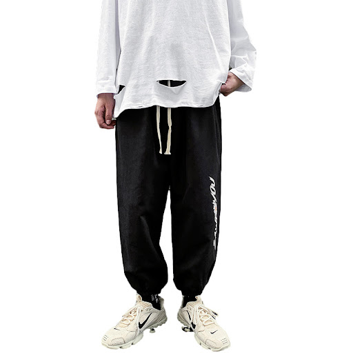 Title 3, Casual Mens Trendy Loose-fitting Trousers Ins ...