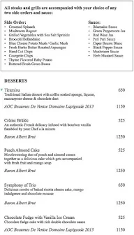 The Grill Room - The Lalit menu 1