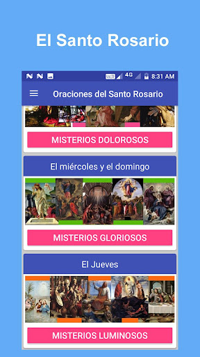 El santo rosario católico