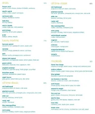 Aqua - The Park menu 7