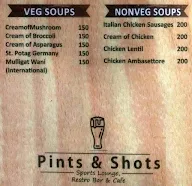 PINTS & SHOTS menu 3