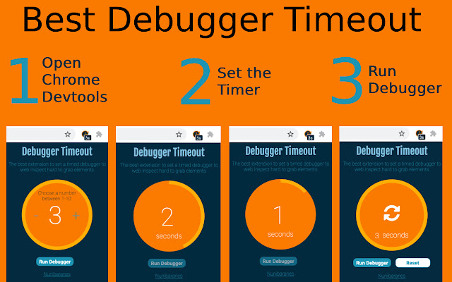 Debugger Timeout chrome extension