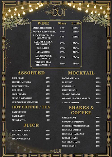 Once Upon A Terrace - OUT menu 