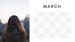 Checkered Monthly - Monthly Calendar item