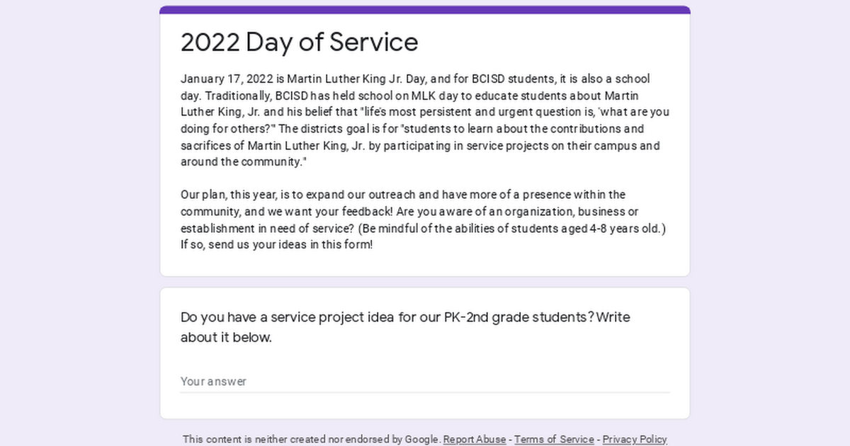 2022 Day of Service