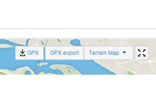 Strava, export gpx track