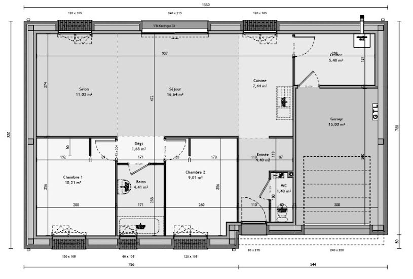  Vente Terrain + Maison - Terrain : 800m² - Maison : 70m² à Lozinghem (62540) 