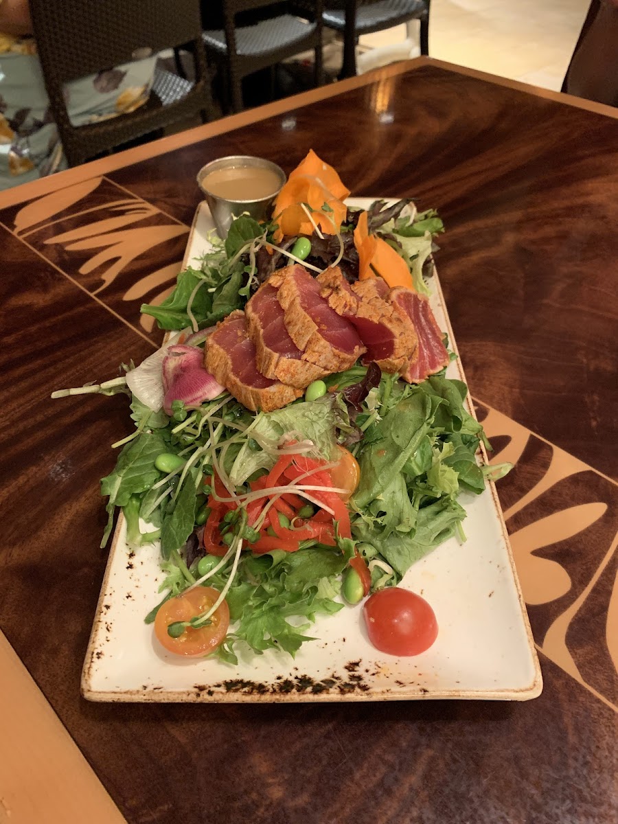 Ahi tuna salad.