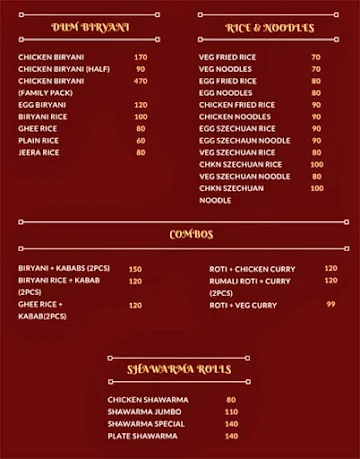 Deccan Spices menu 