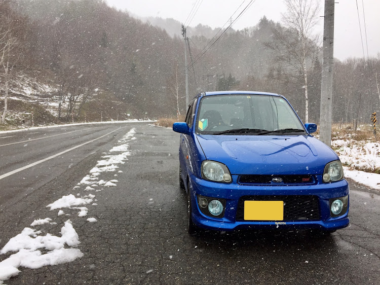 プレオの事故る30分前・初心者マーク・雪景色・愛車との思い出・事故から復活に関するカスタム事例の投稿画像2枚目