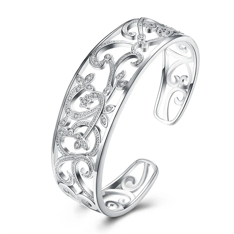 Holle bloem zirkoonarmband