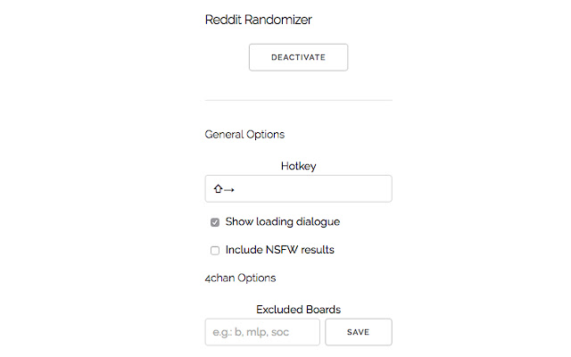 Reddit/4chan Randomizer chrome extension