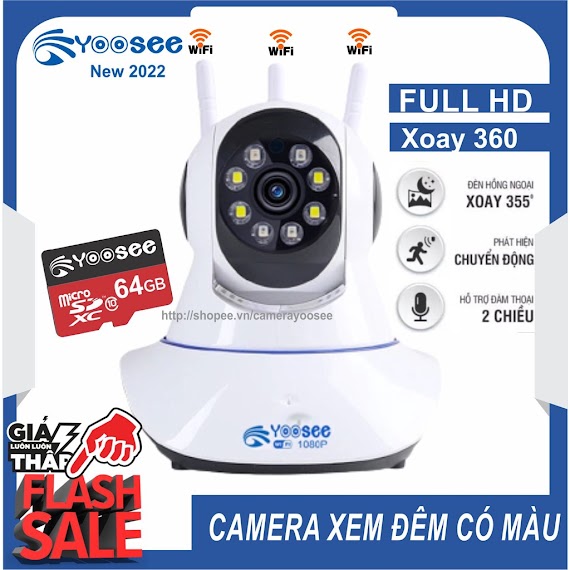 Camera Ip Yoosee 2.0Mpx 1080P - 8Led