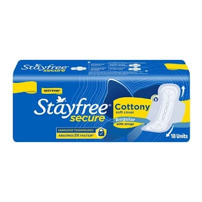 STAYFREE SECURE COTTONY WINGS 7'S