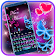 Glitter Neon Purple Butterfly Keyboard Theme icon