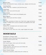 Lagoon Bar & Grill menu 6