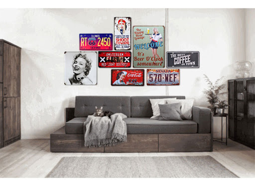 Title 6, Classic European and American Retro Iron Painti...