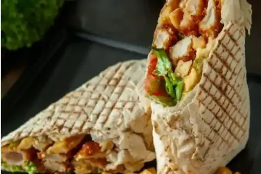 Egg Masala Chicken Wrap