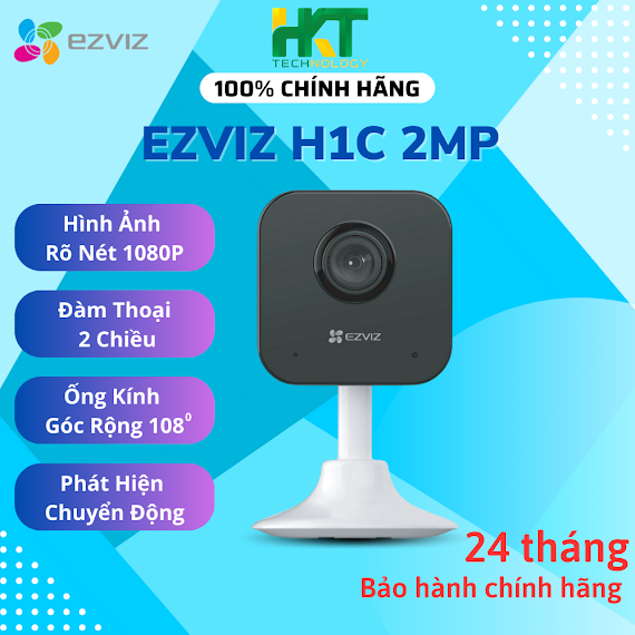 Camera Wifi Góc Rộng Ezviz H1C Trong Nhà, Đàm Thoại 2 Chiều - Hàng Chính Hãng