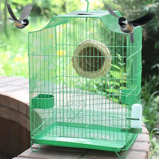 Bird Feeding Bowl Bird Cage Water Bowl Bird Feeding Trough Bird Half Round Food Box Parrot Feeding Tool Bird Cage Access