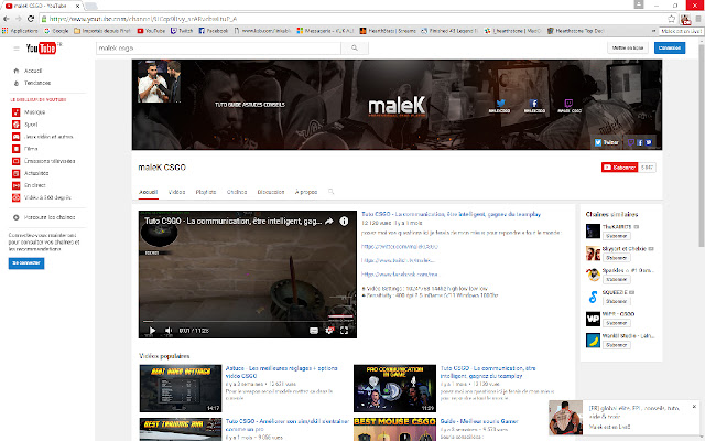 Malek - Alert Live Twitch chrome extension