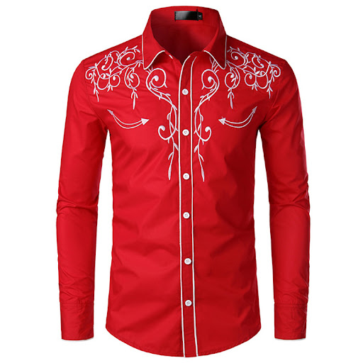 Title 3, Fashion Embroidered Western Denim Shirt