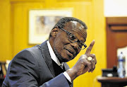 IFP leader Mangosuthu Buthelezi.