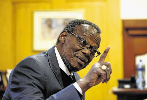 IFP leader Mangosuthu Buthelezi.