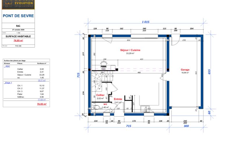  Vente Terrain + Maison - Terrain : 347m² - Maison : 74m² à Noiseau (94880) 