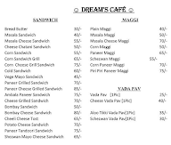 Cafe Dreams menu 1