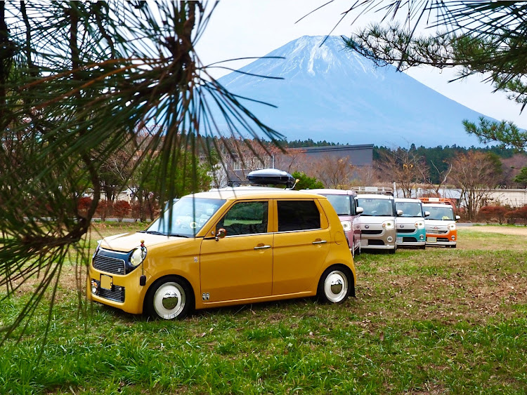 ムーヴキャンバスの富士山コラボ・朝霧高原・オフ会・N-one・ピックアップカーに関するカスタム事例の投稿画像10枚目